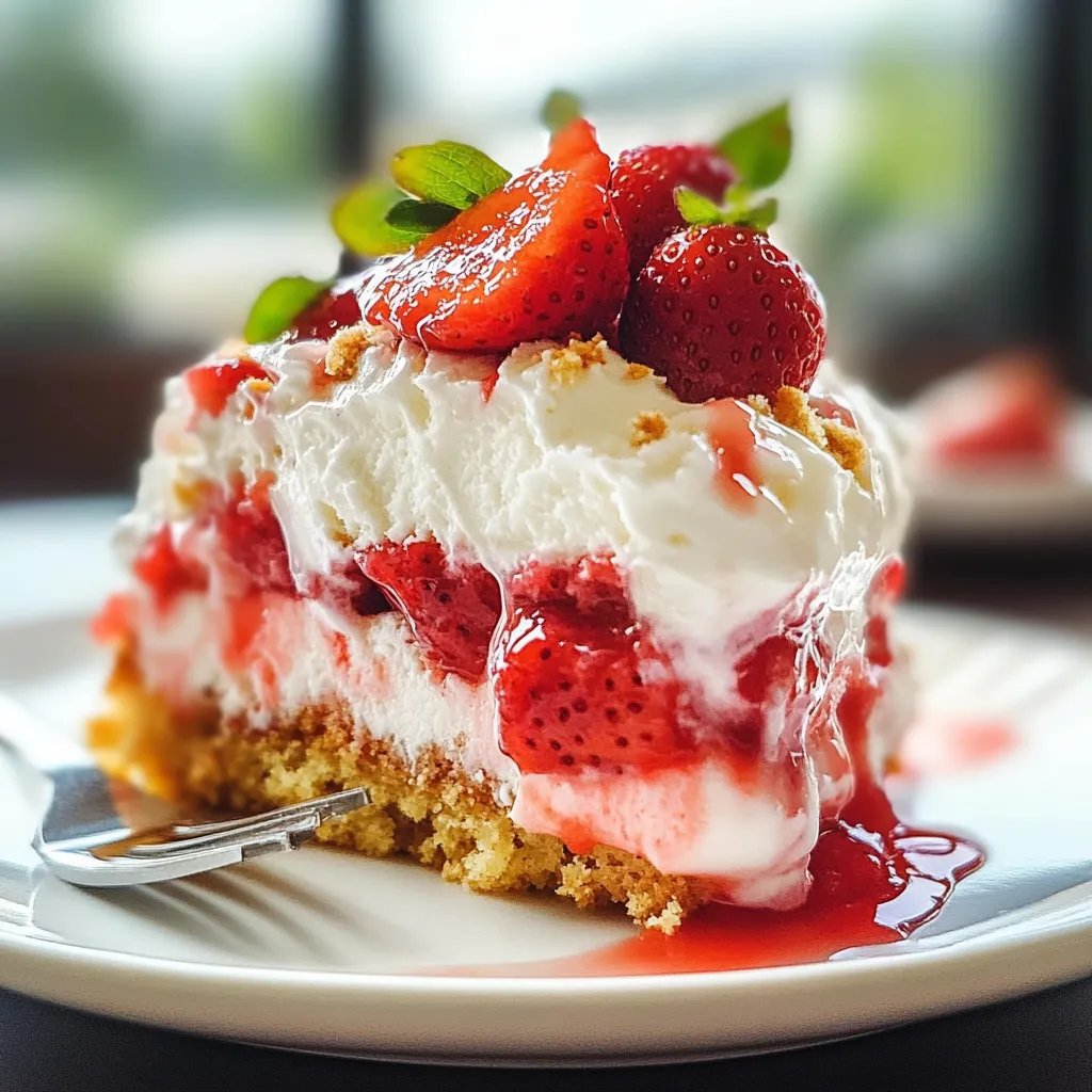 Strawberry Shortcake Ice Cream Cake