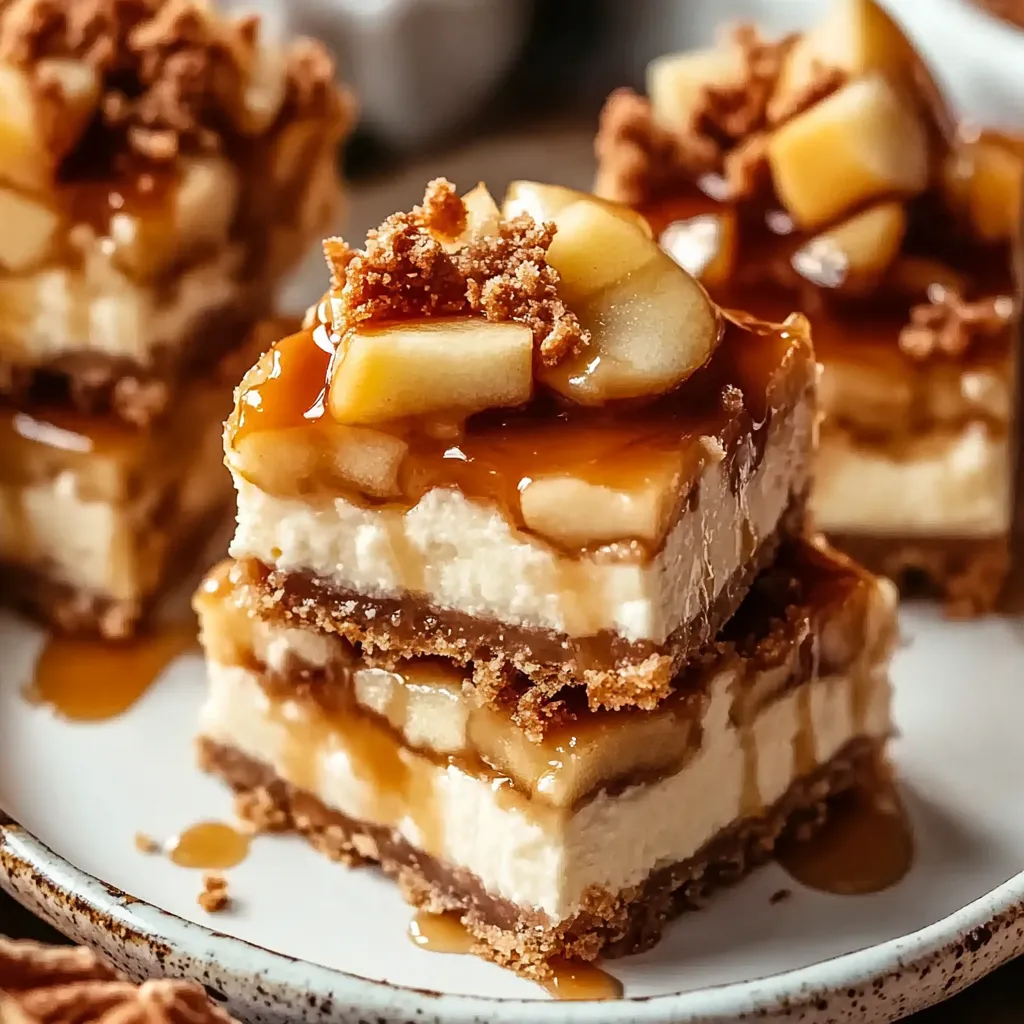 Caramel Apple Cheesecake Bars