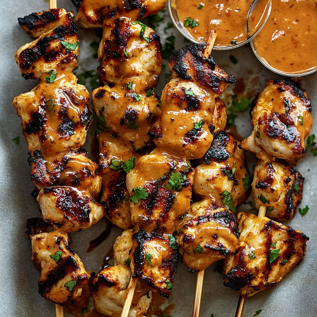 Chipotle Bang Bang Chicken Skewers