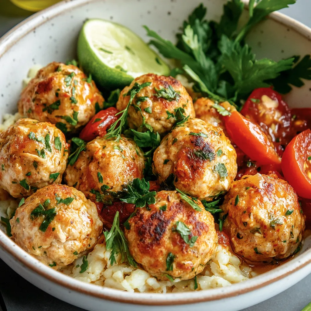 Mediterranean Chicken Meatballs Recipe