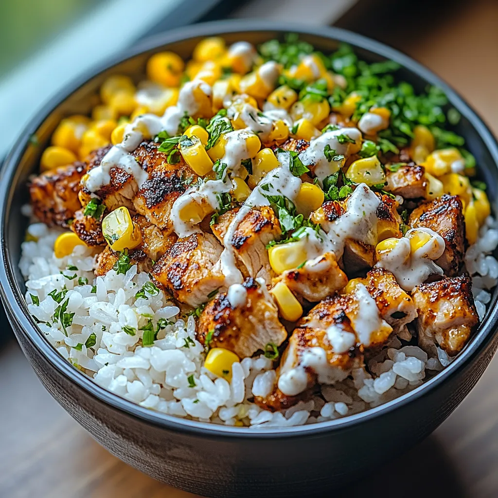 Street Corn Chicken Rice Bowl Recipe
