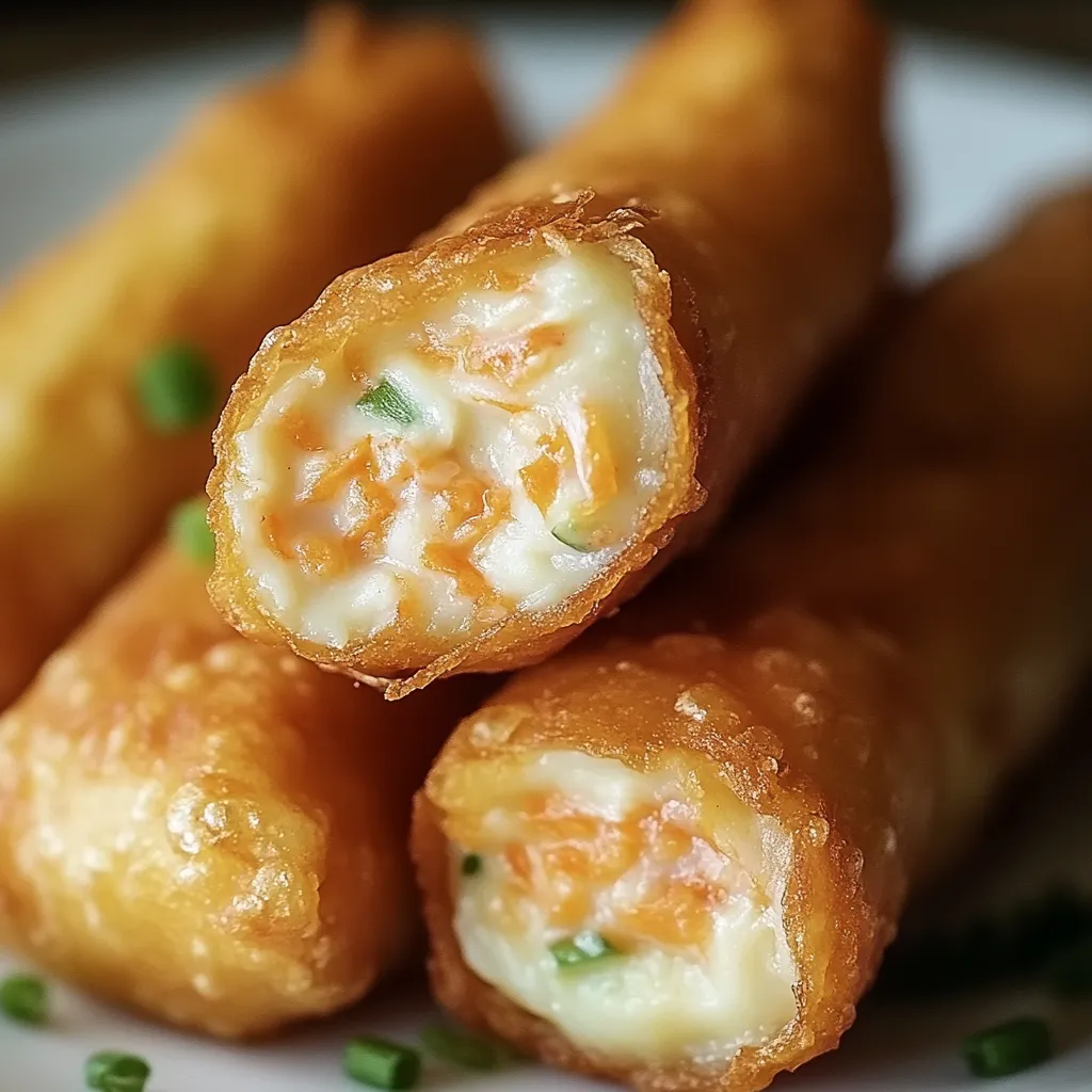 Crab Rangoon Egg Rolls