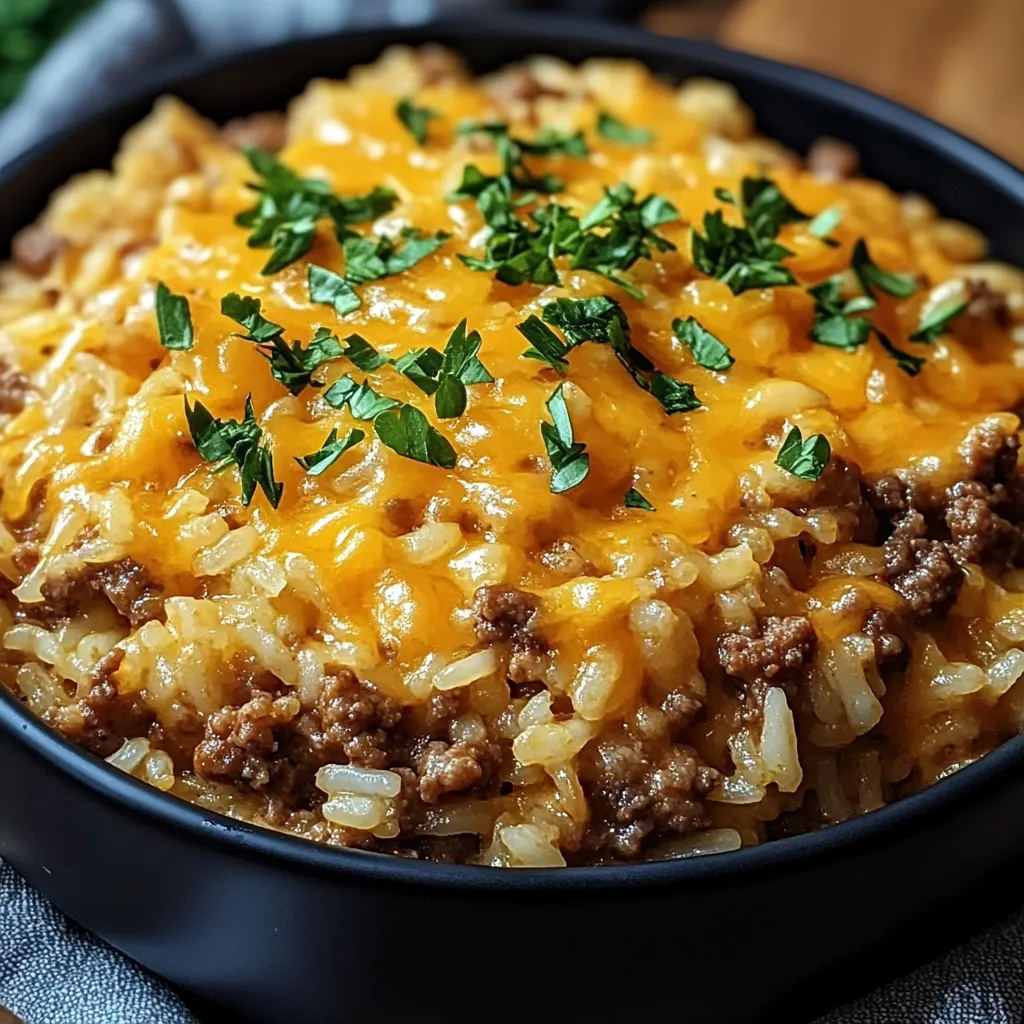Cheesy Ground Beef Rice Casserole: A Comforting and Easy Meal Recipe