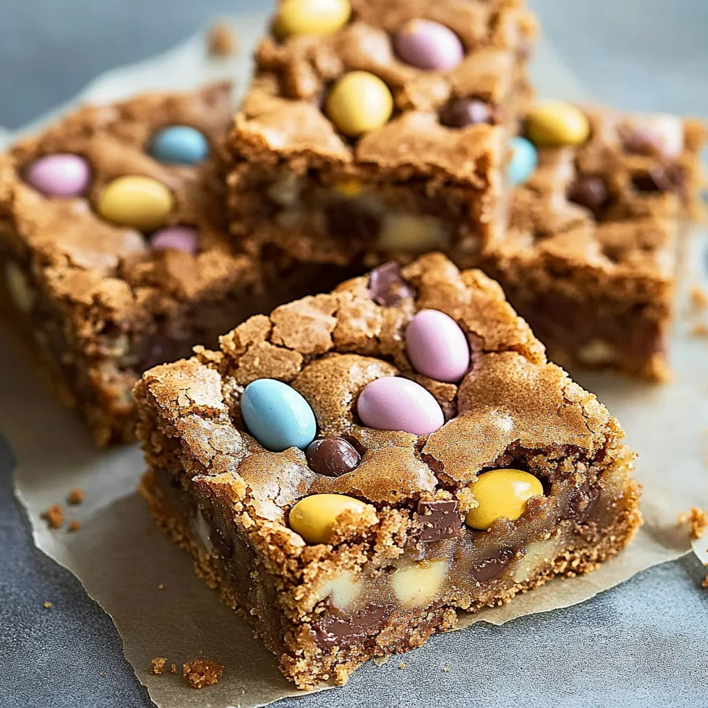 Easy Easter Cadbury Mini Egg Blondies