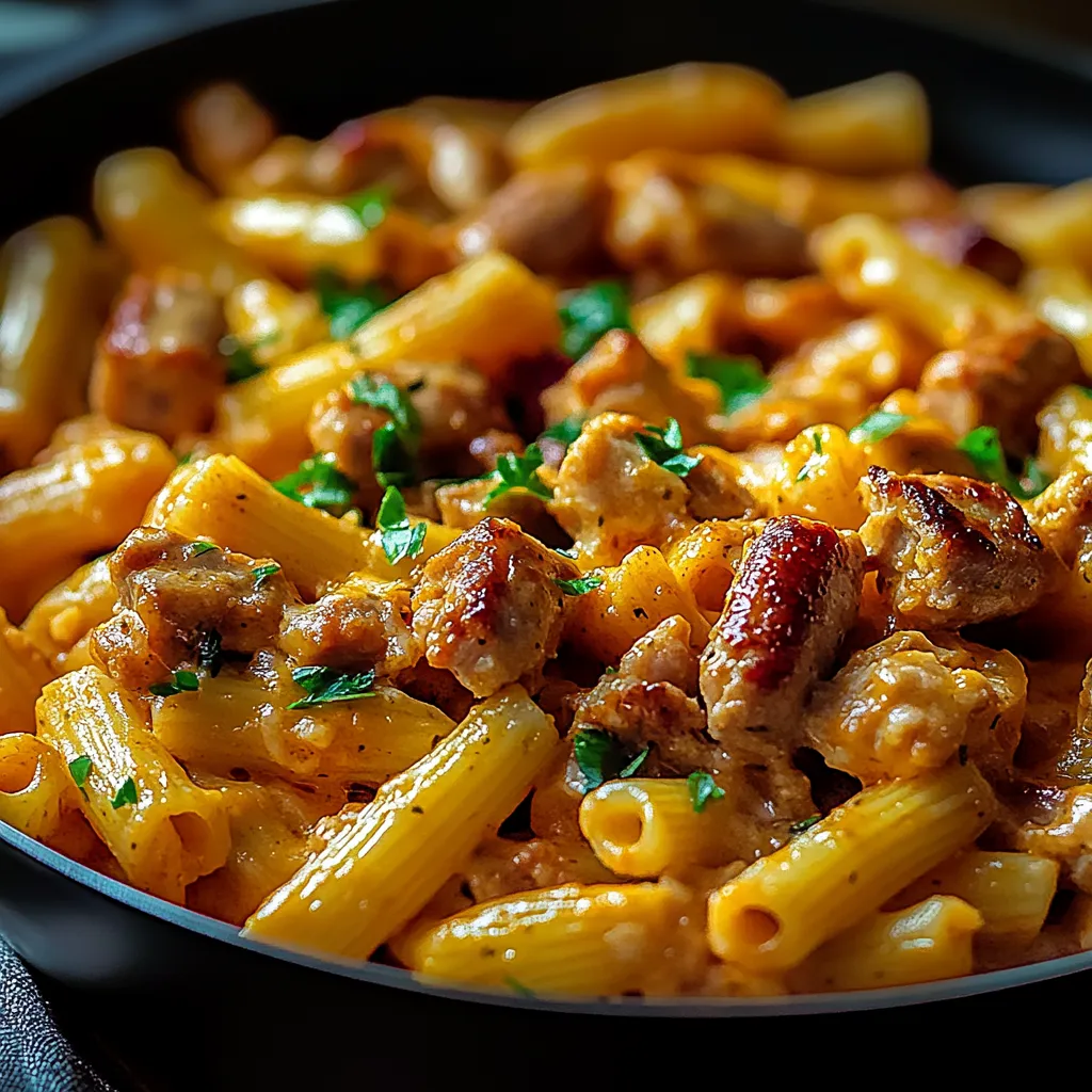 One-Pan Buffalo Ranch Chicken & Sausage Pasta Recipe