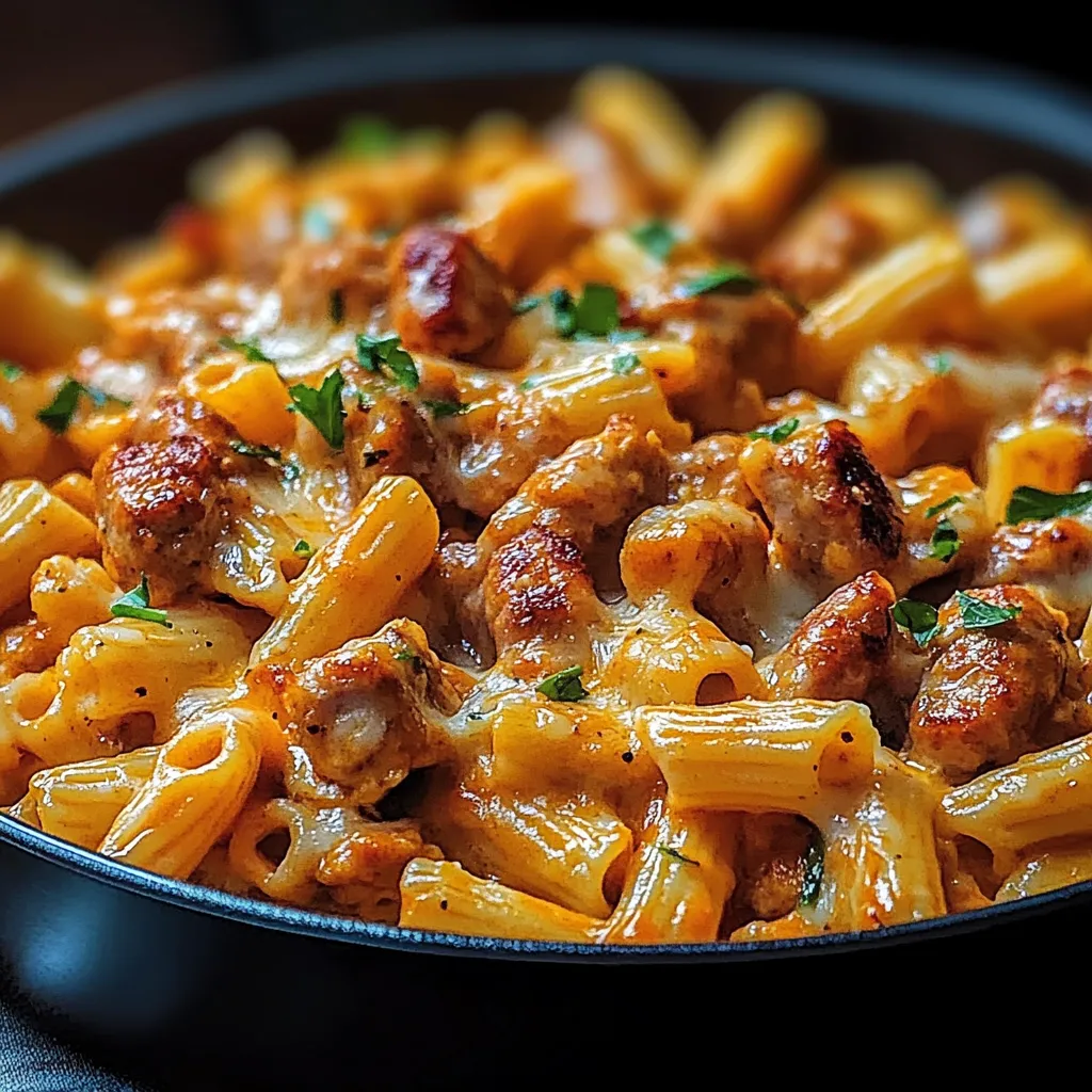 One-Pan Buffalo Ranch Chicken & Sausage Pasta