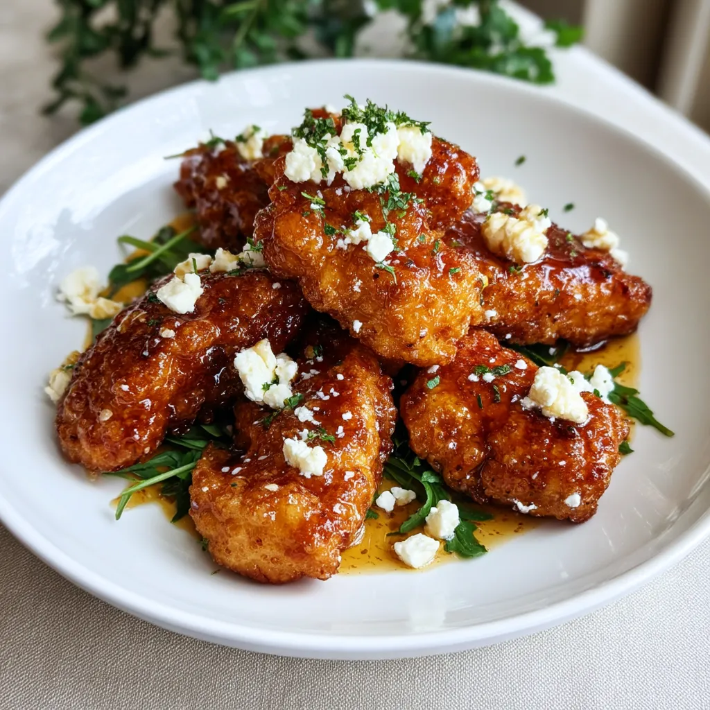 Crispy Hot Honey Feta Chicken