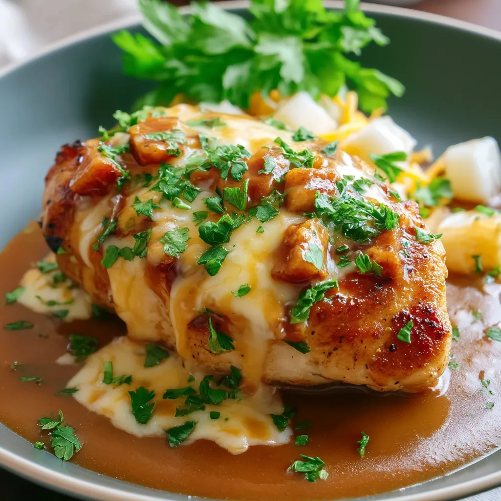Texas Roadhouse Smothered Chicken with Jack Cheese
