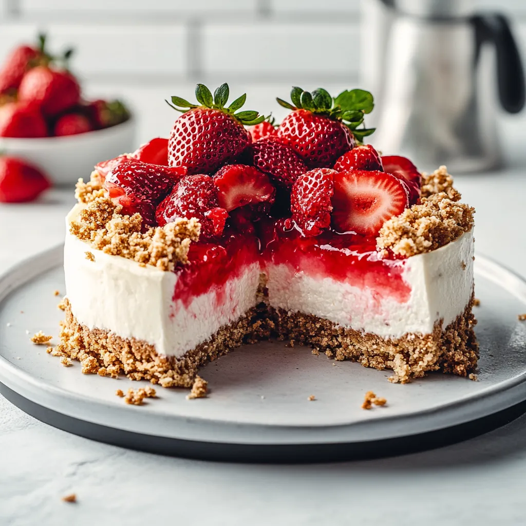 Strawberry Crunch Cheesecake Recipe