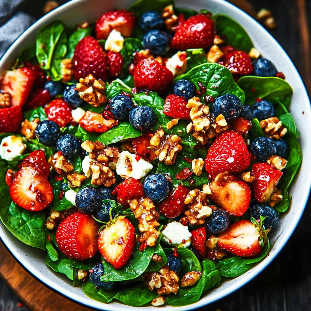 15-Minute Strawberry Spinach Salad