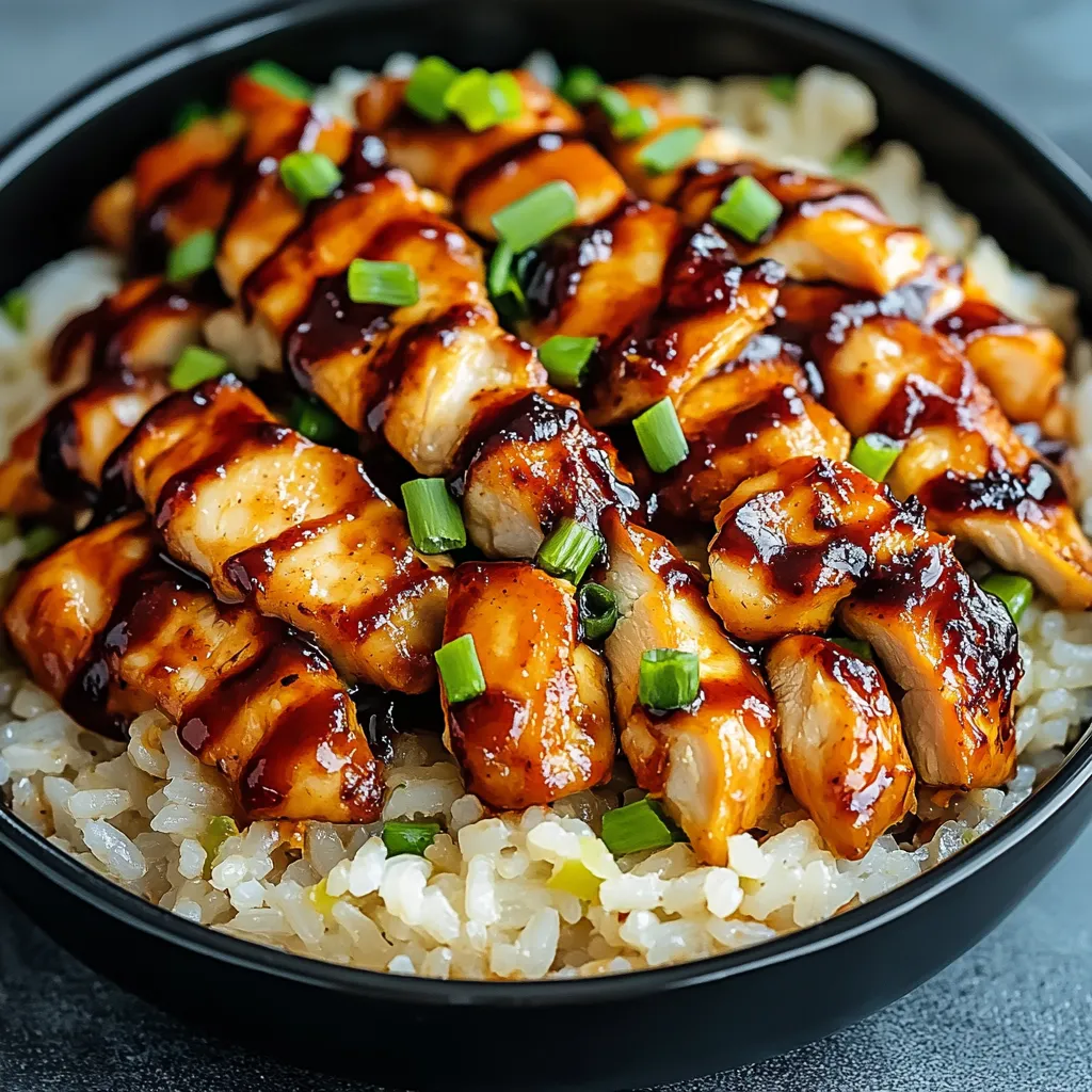 Honey BBQ Chicken Rice