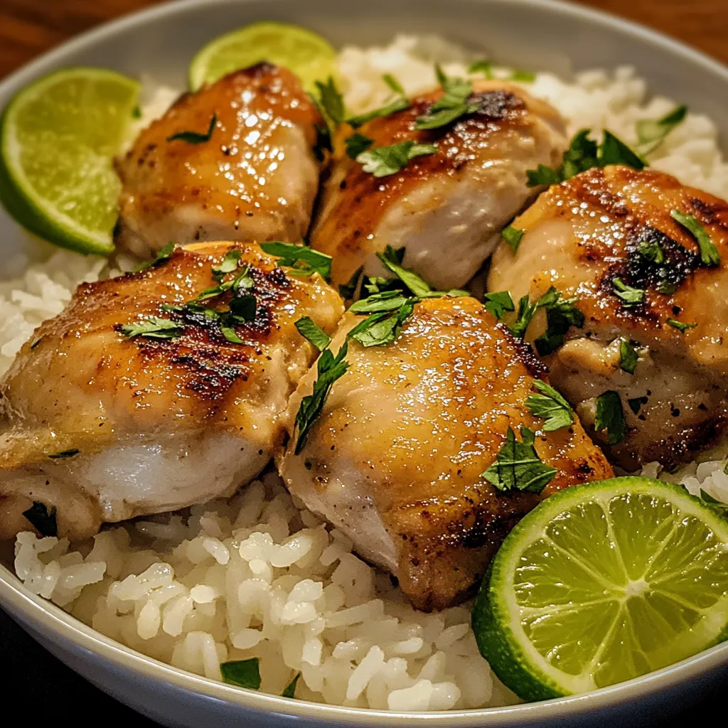 Coconut Lime Chicken and Rice Recipe