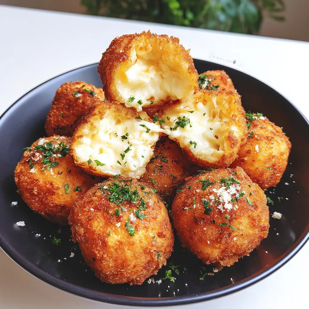 Air Fryer Cheesy Mashed Potato Balls