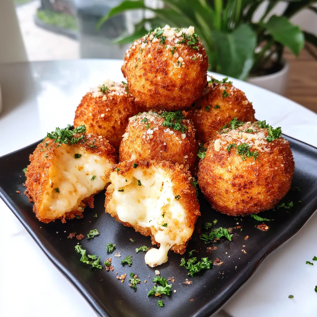 Air Fryer Cheesy Mashed Potato Balls Recipe