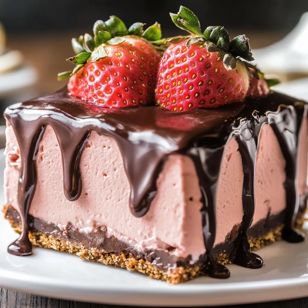 Chocolate Covered Strawberry Cheesecake