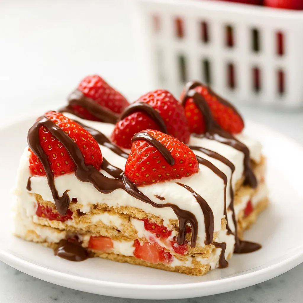 No-Bake Strawberry Icebox Cake