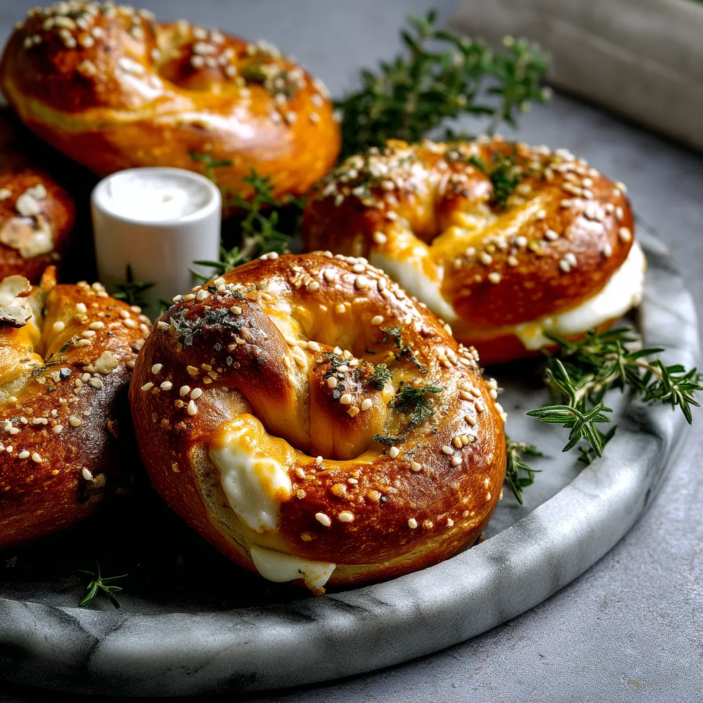Mozzarella Stuffed Soft Pretzels Recipe