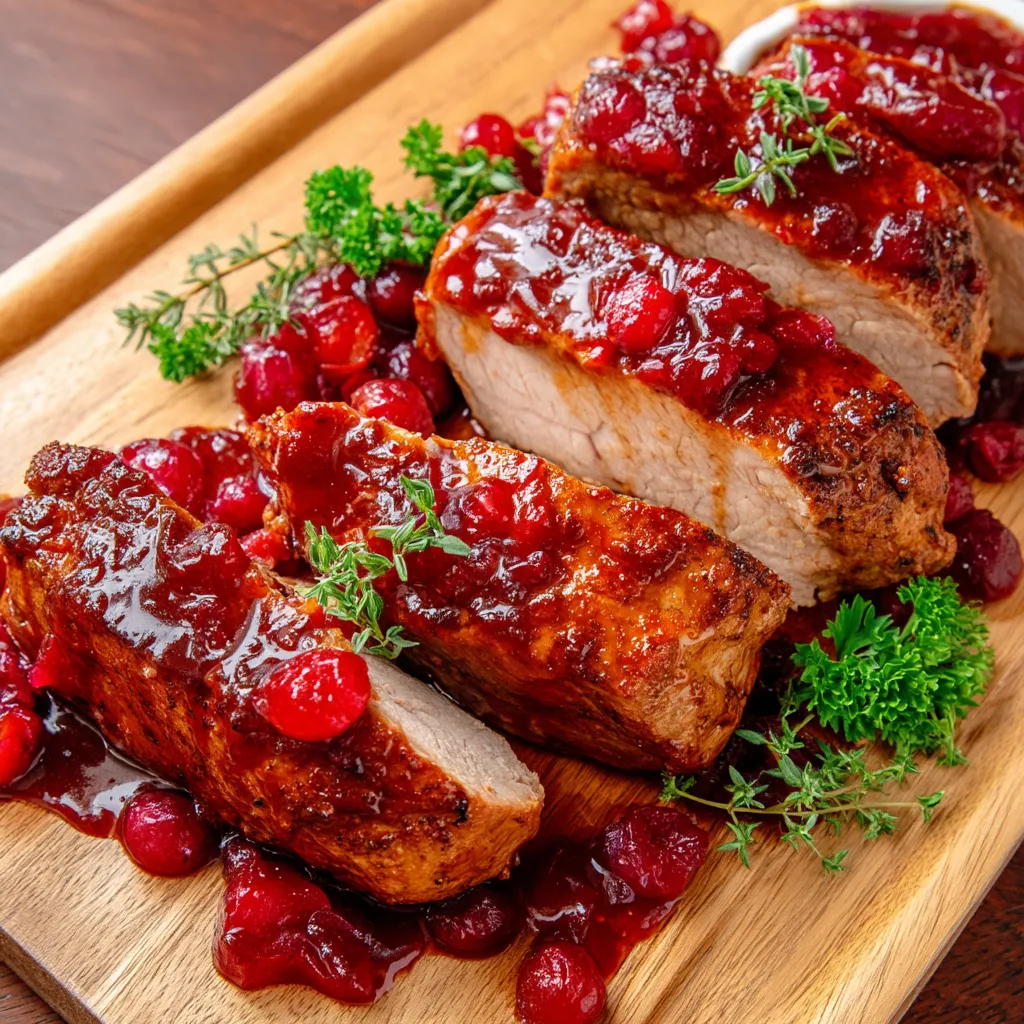 Slow Cooker Cranberry Pork Tenderloin Recipe