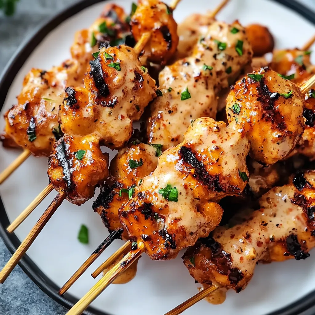 Bang Bang Chicken Skewers