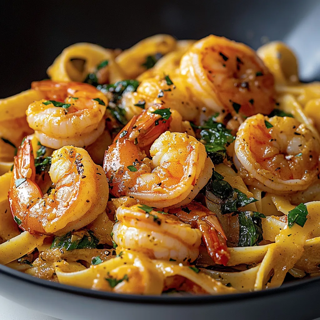 Jamaican Shrimp Pasta