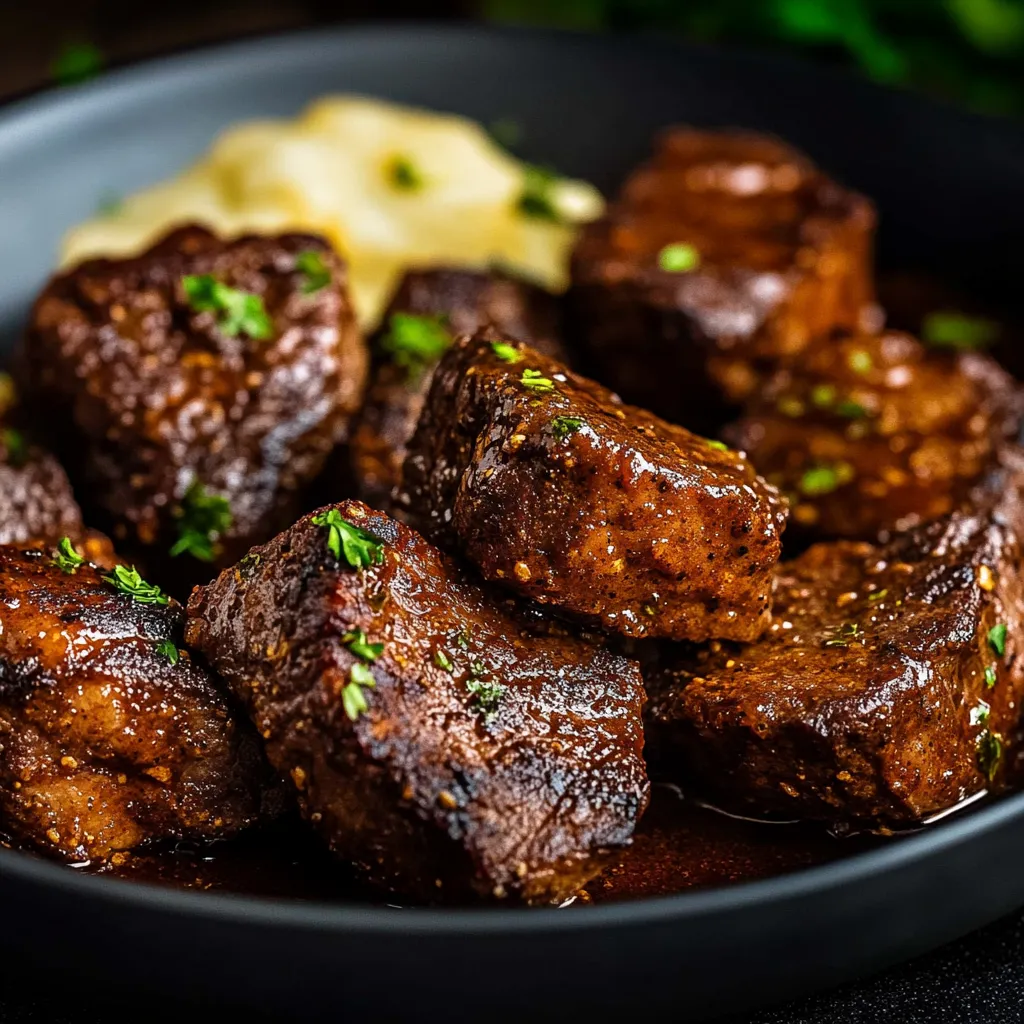 Cajun Garlic Butter Steak Bites