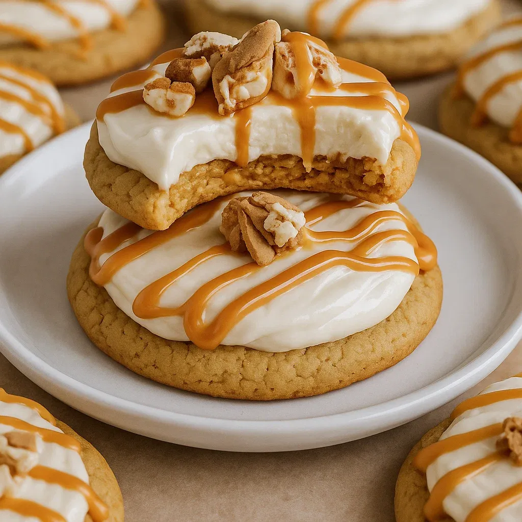 Copycat Crumbl Salted Caramel Cheesecake Cookie