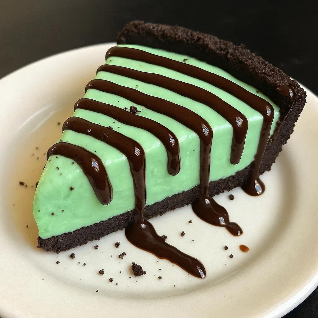 No Bake Mint Chocolate Pie Recipe