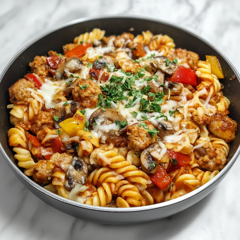 One Pot Pizza Pasta