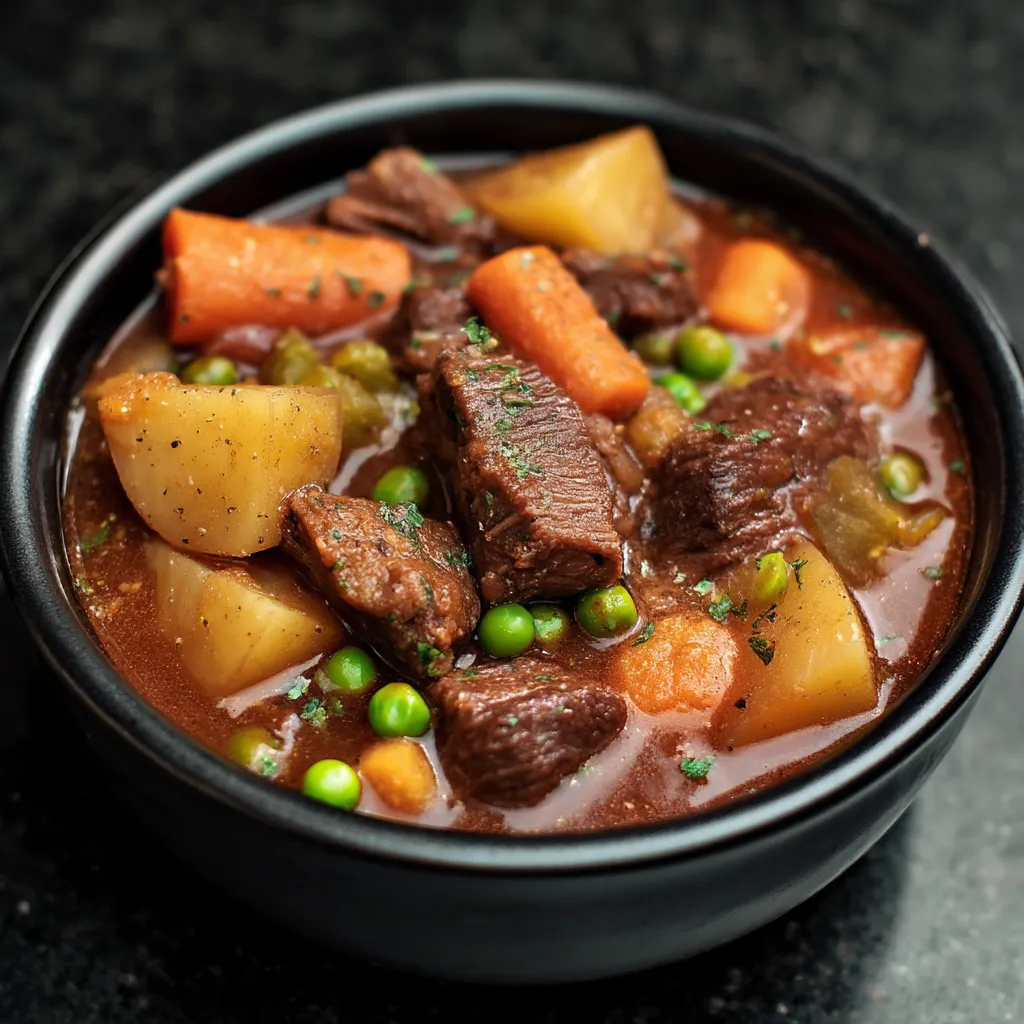 Slow Cooker Apple Cider Beef Stew
