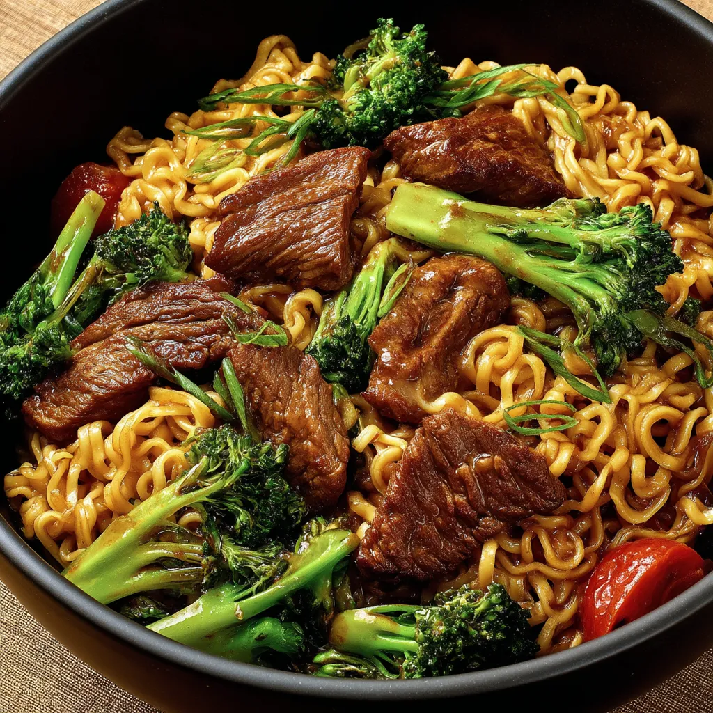 Beef and Broccoli Ramen Stir Fry Recipe