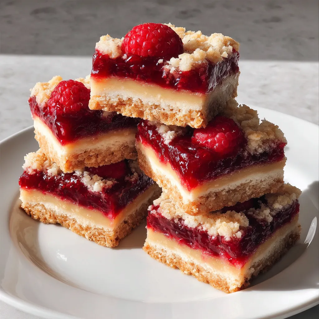 Fabulous Five Ingredient Raspberry Bars