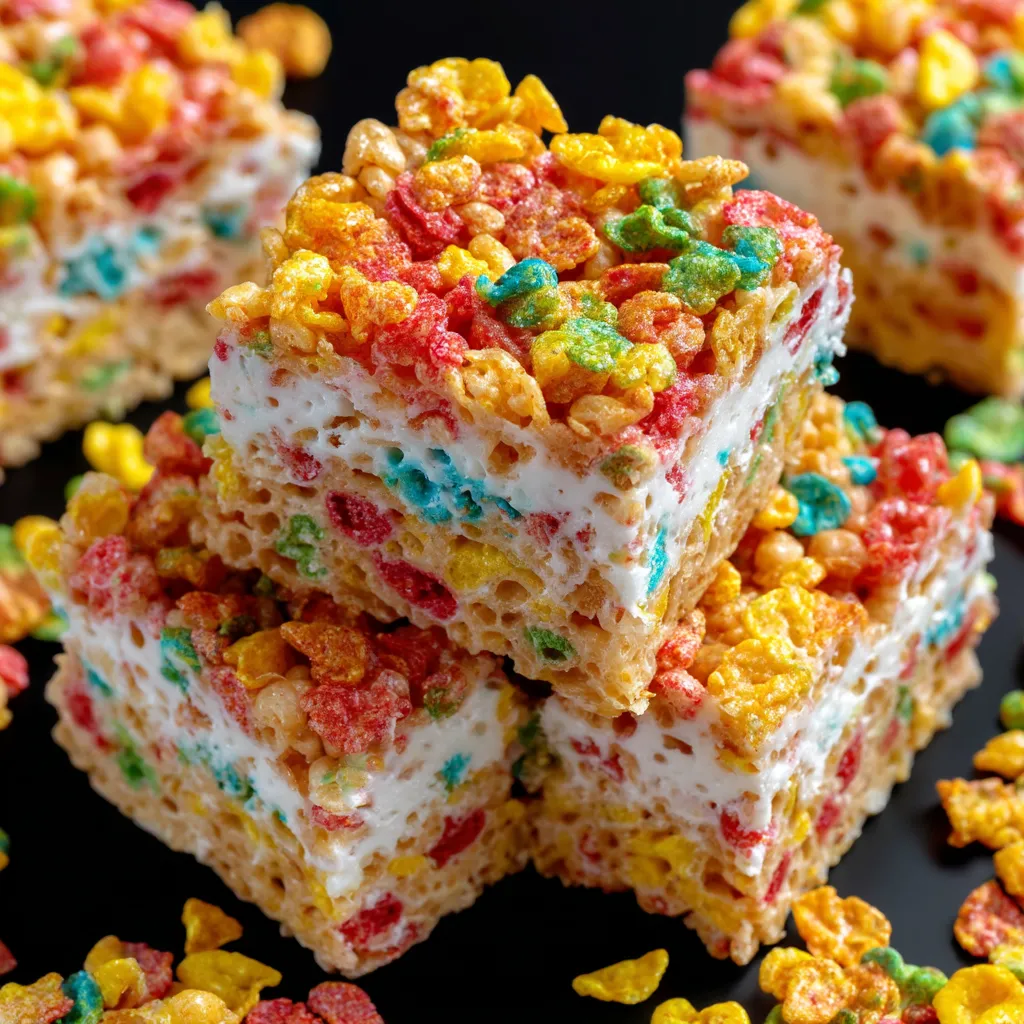 Fruity Pebbles Rice Krispie Treats