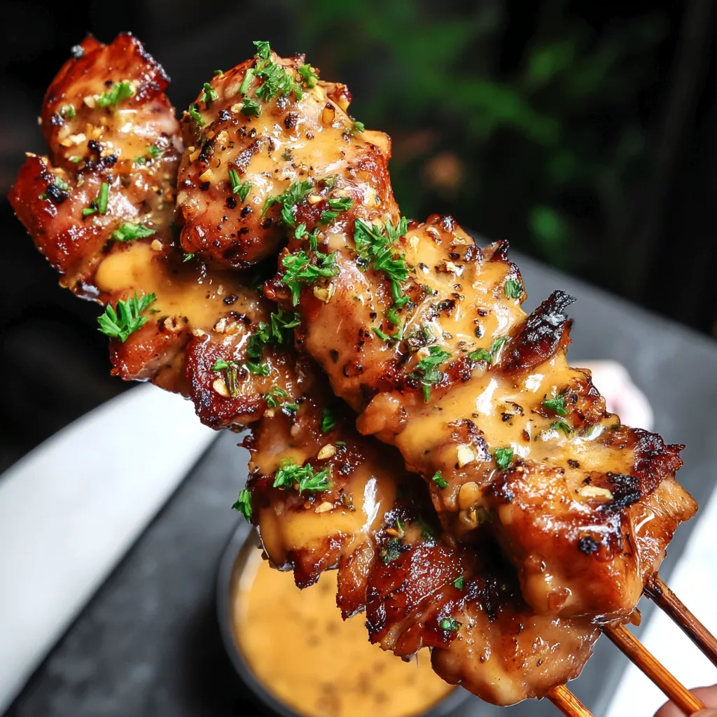Bang Bang Chicken Skewers