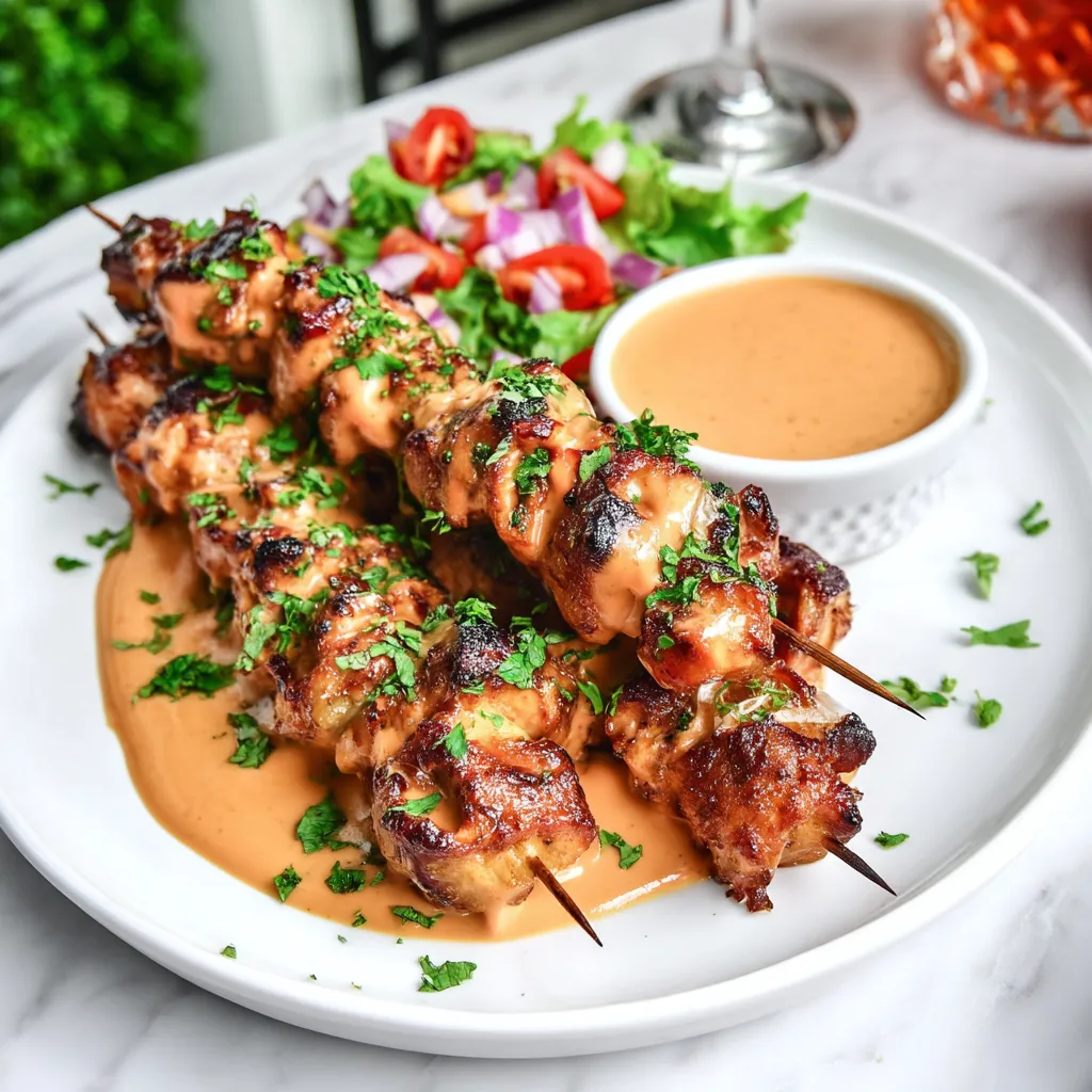 Bang Bang Chicken Skewers