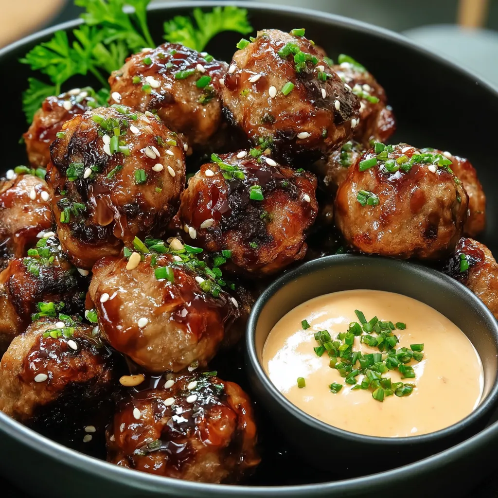 Korean BBQ Meatballs with Spicy Mayo Dip: A Flavor-Packed Beginner-Friendly Recipe
