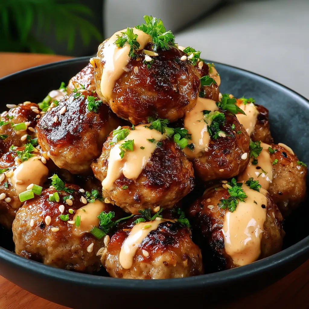 Korean  BBQ Meatballs with Spicy Mayo Dip: A Flavor-Packed Beginner-Friendly Recipe