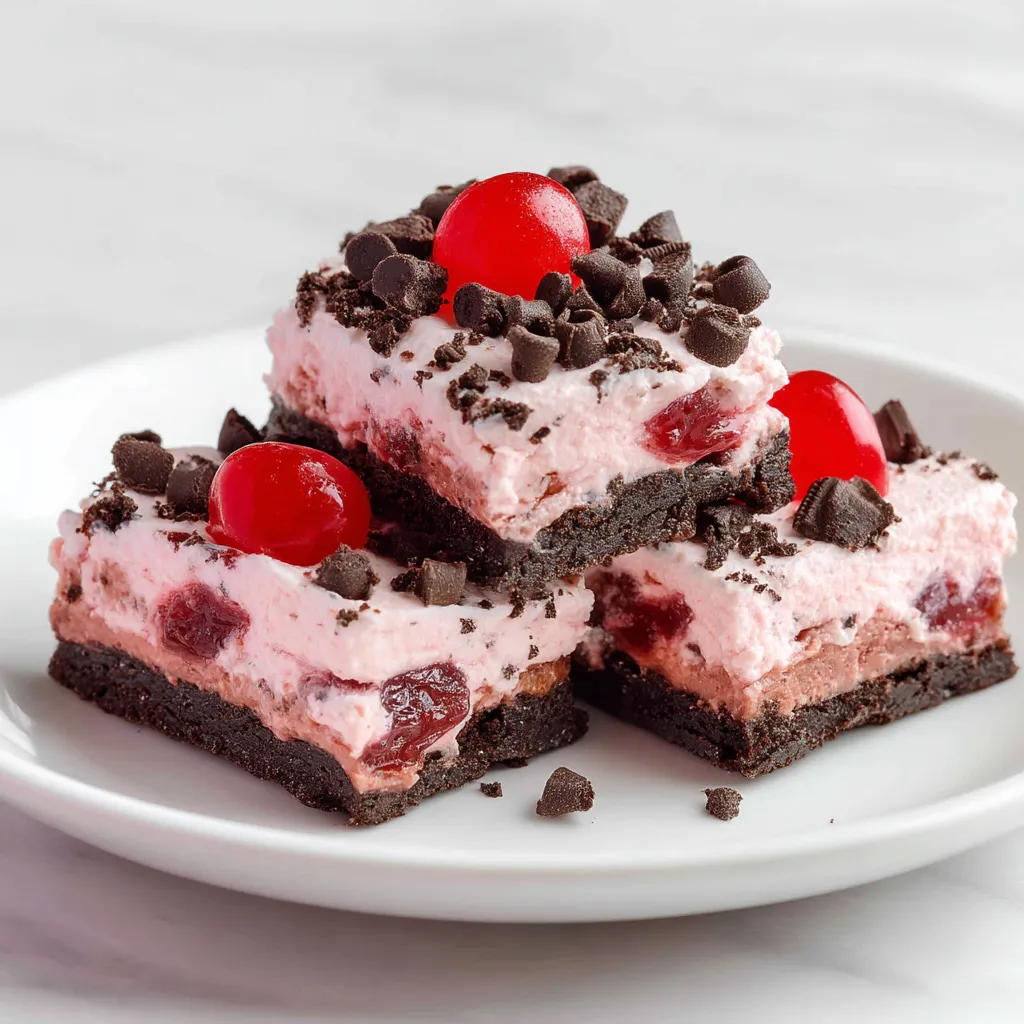 No-Bake Chocolate Cherry Bars