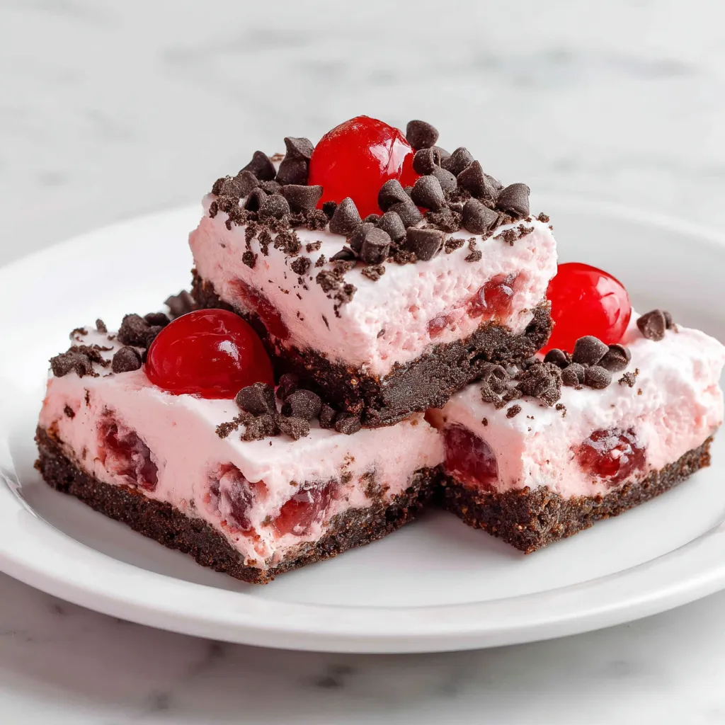 No-Bake Chocolate Cherry Bars