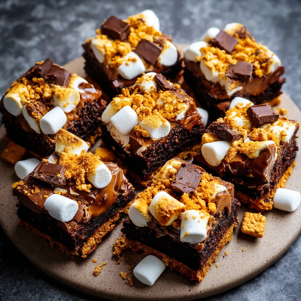 Super Simple S'mores Brownies