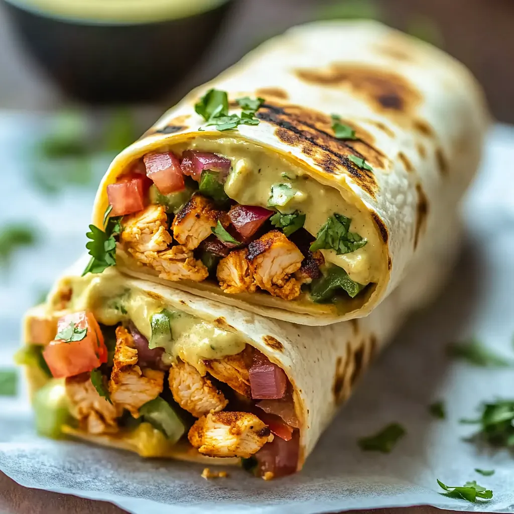 Chipotle Ranch Grilled Chicken Burrito