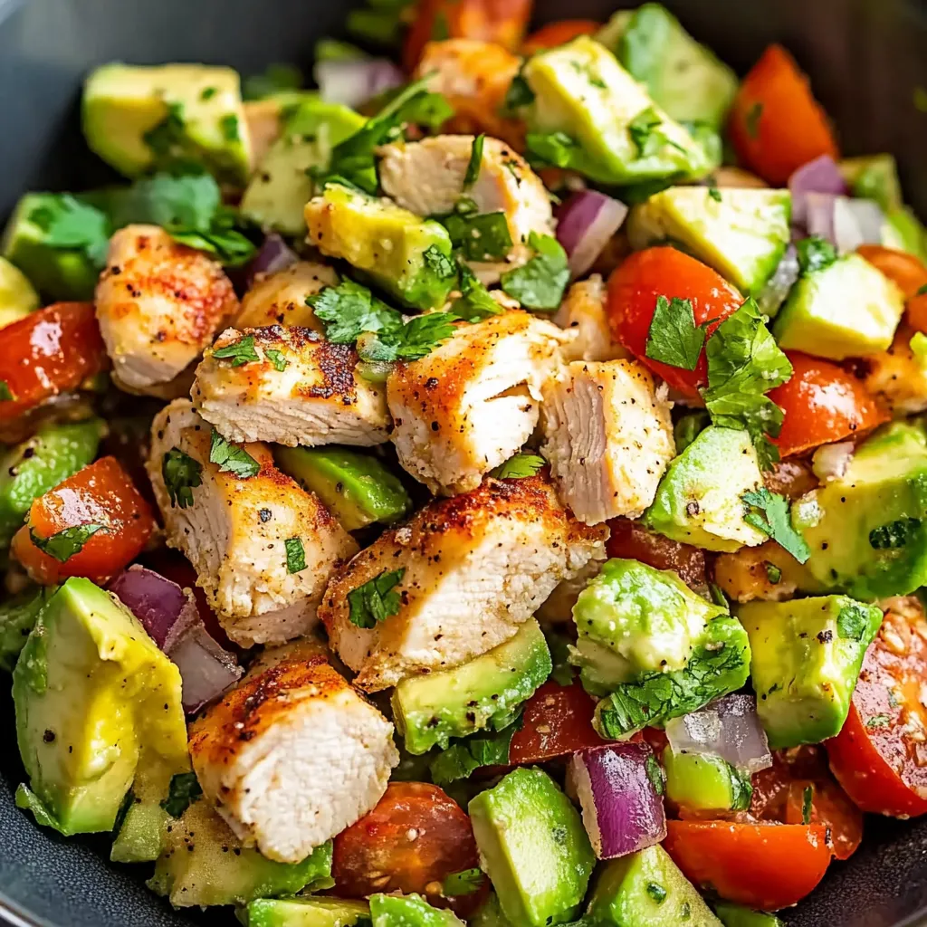 Healthy Avocado Chicken Salad Recipe