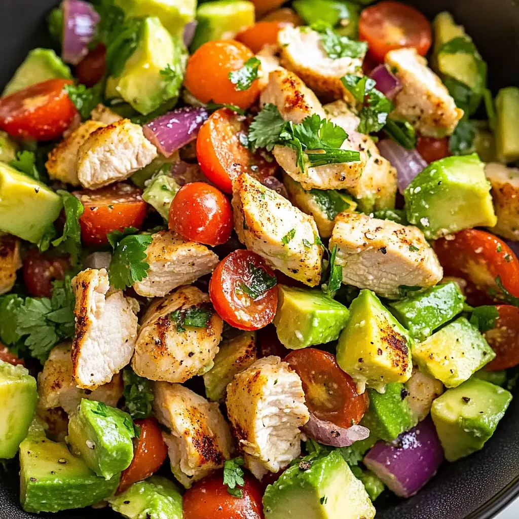 Healthy Avocado Chicken Salad Recipe