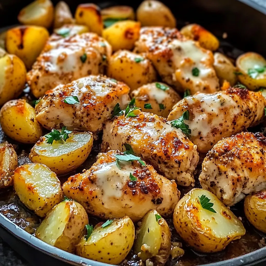 Garlic Parmesan Chicken and Potatoes