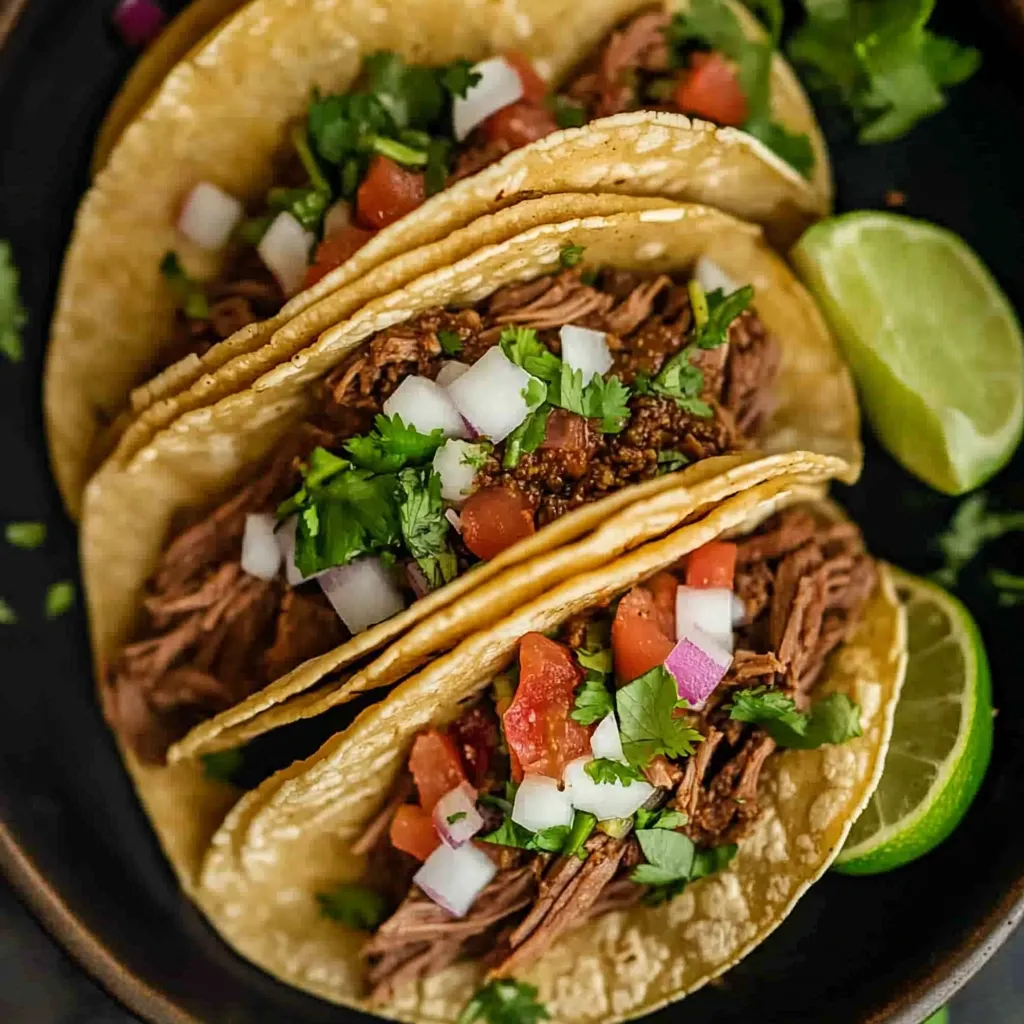 Crock pot Carne Asada Street Tacos