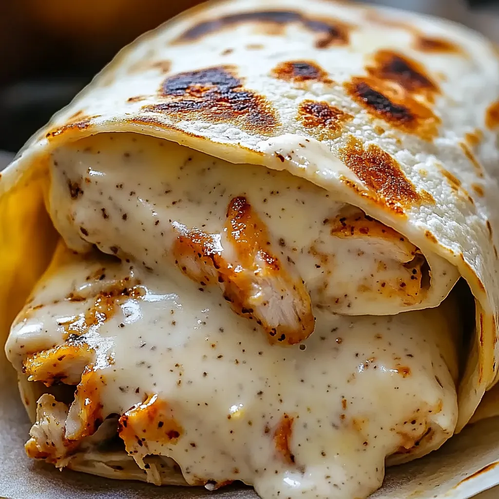 Cheesy Garlic Chicken Wraps: Easy, Melty, and Packed with Flavor
