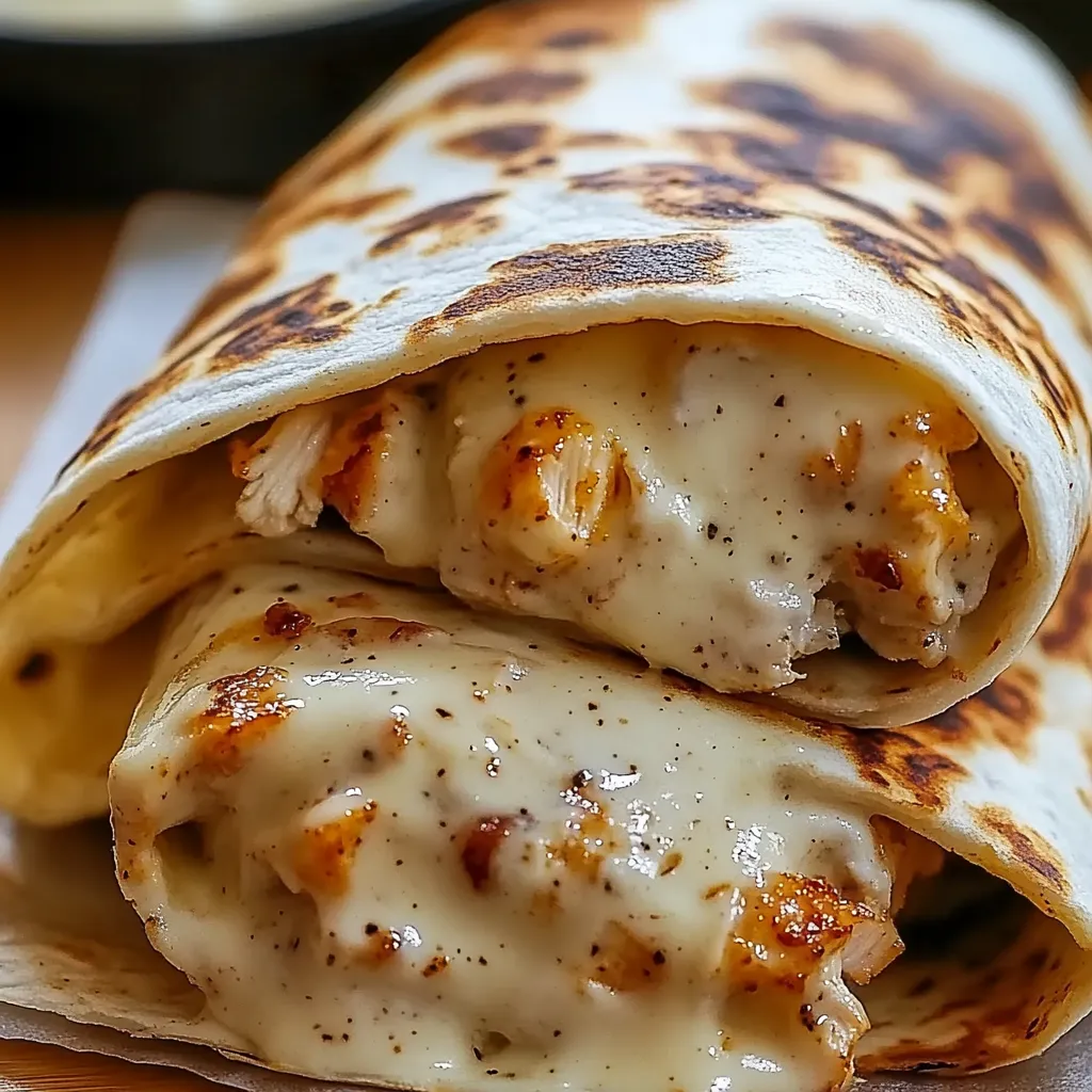 Cheesy Garlic Chicken Wraps: Easy, Melty, and Packed with Flavor