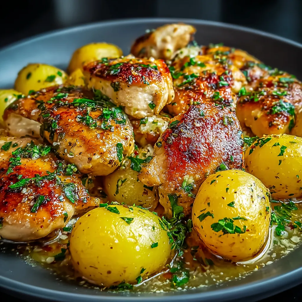 Garlic Parmesan Chicken and Potatoes