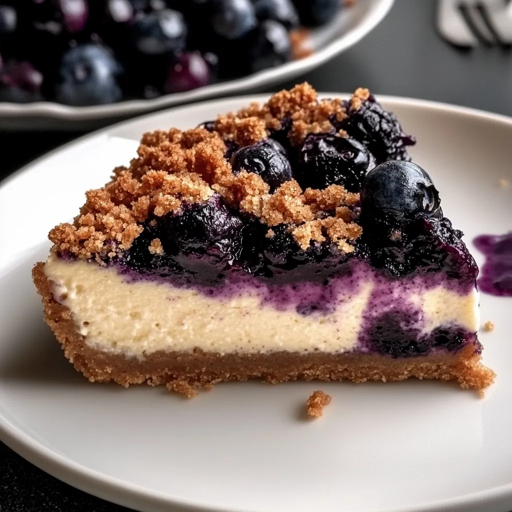 Blueberry Crumble Cheesecake