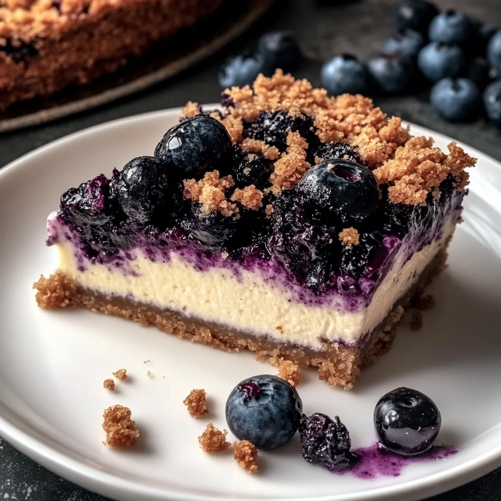 Blueberry Crumble Cheesecake