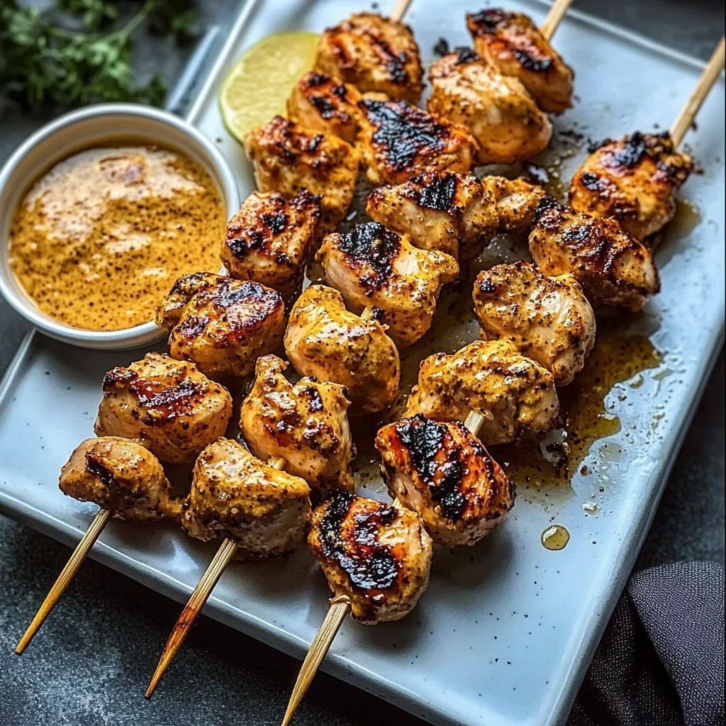 Grilled Cowboy Butter Chicken Skewers